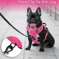 PoyPet Hundegeschirr ohne Zug, reflektierend, weich gepolstert, mit