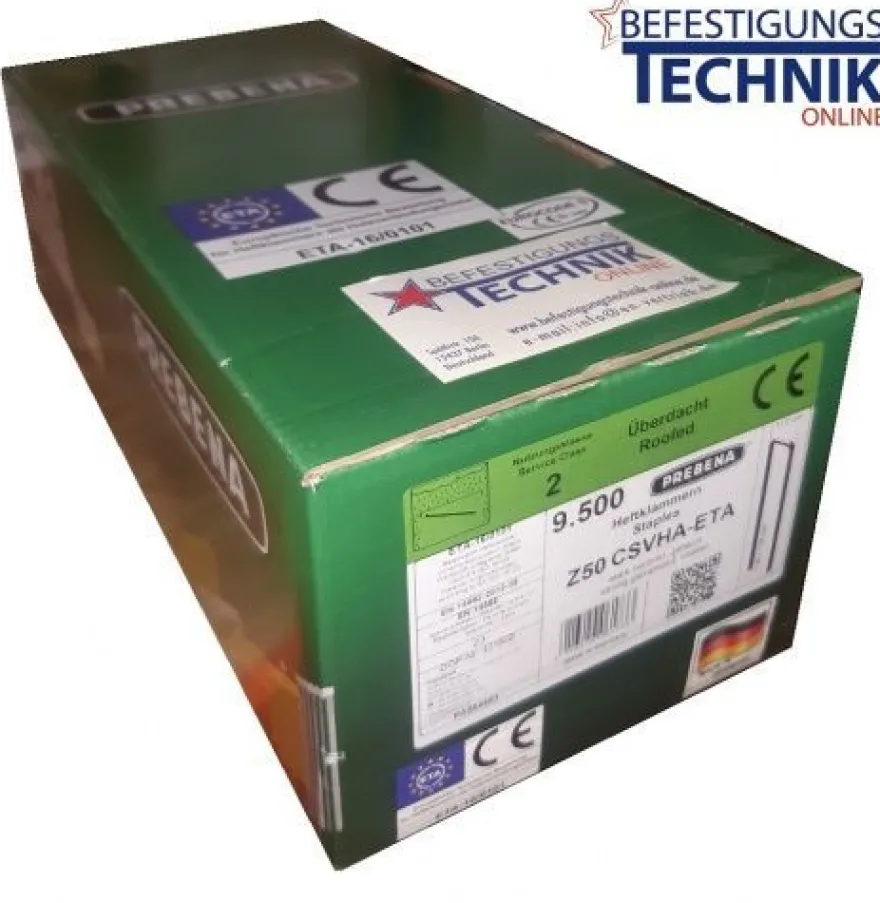 Prebena Klammern Z 50mm CSVHA ETA verzinkt für 5C-Z75 Haubold KG 700 Tjep PQZ KL-57 9