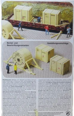 Preiser 17114 - Kabelrollen - Transportkisten - Bausatz - 1:87 - Originalverpackung