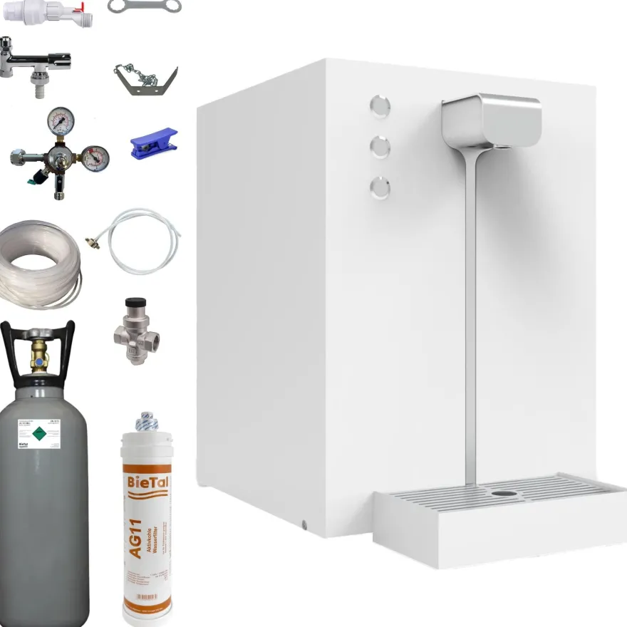 Premium Wassersprudler Sprudelwasser Tafelwasser Gerät Anlage Flux 30 Plus SET