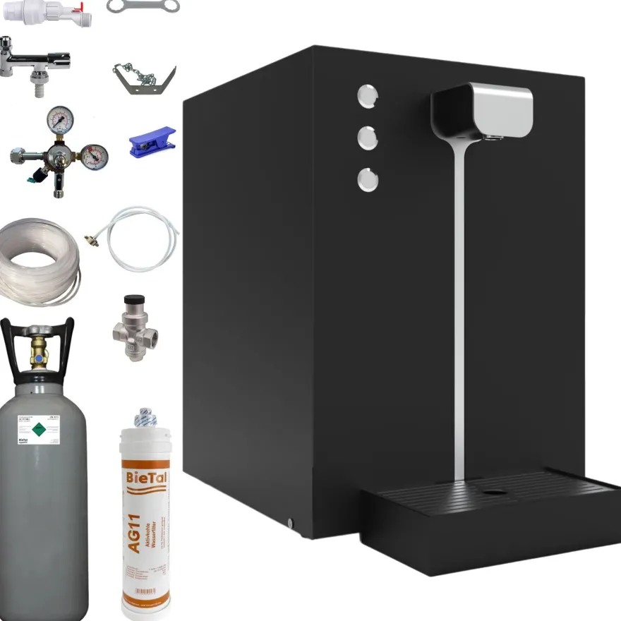 Premium Wassersprudler Sprudelwasser Tafelwasser Gerät Anlage Flux 30 Plus SET