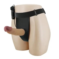 Pretty Love Vibro Strap-on Harness, superweicher Phalluskopf aus Silikon