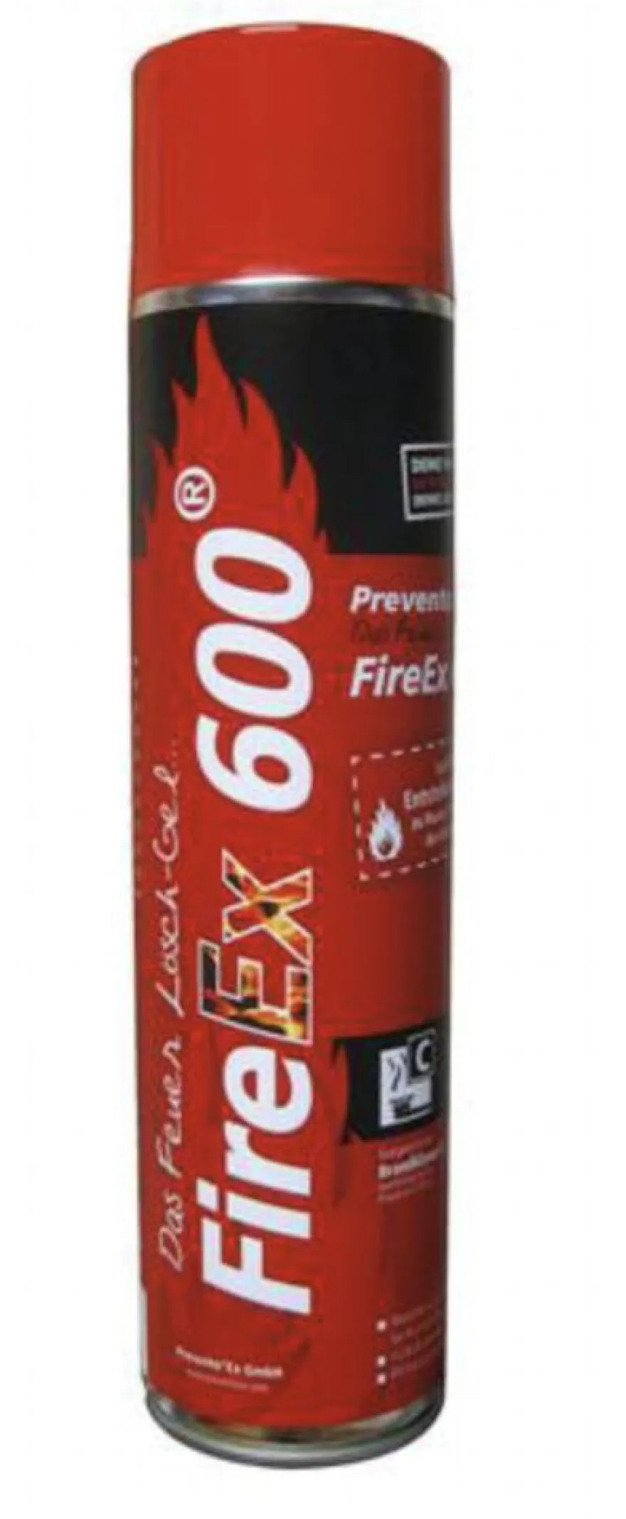 Prevento FireEx 600 Feuerlöscher Spray Löschspray Gel Gel-Löschschaum