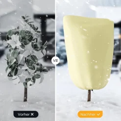 Priksia Pflanzenschutzhaube 2 Stück, Winterschutz für Pflanzen, Frostschutz mit