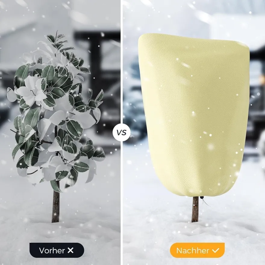 Priksia Pflanzenschutzhaube 2 Stück, Winterschutz für Pflanzen, Frostschutz mit