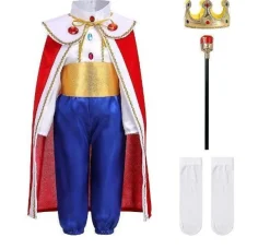 Prinz CharmingKostüm für Jungen Kinder Königlicher Prinz Outfits Langarm Jacke Hose K