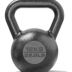 Proiron Kettlebell Gusseisen 4kg 8kg 12kg 16kg 20kg 24kg Schwarz
