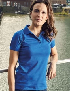 Promodoro Women´s Jersey Polo Knopfleiste mit 3 Knöpfen S - 3XL E4025