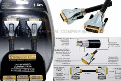 Prowire PW2DVDV15 DVi-D auf DVi-D Plug Video Kabel 24K Gold 1080p FULL HD TV 31