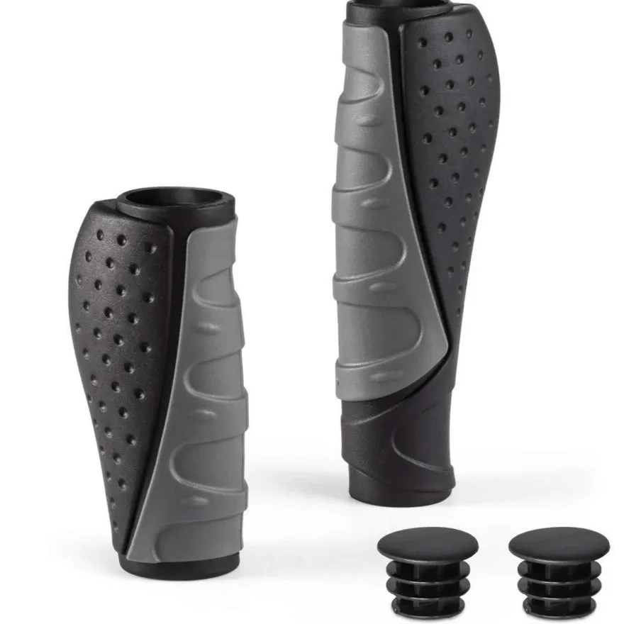 PRUNUS Fahrradgriffe Ergonomisch Lang Kurz für Drehgriffschaltung, 22mm