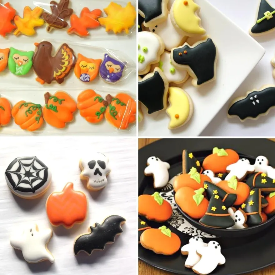 PTaizjjz Halloween Ausstechformen Set, 12 Stück Mini Edelstahl Ausstecher für