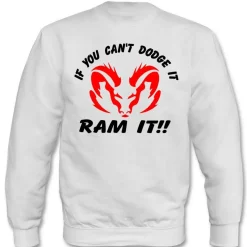 Pullover I If you cant Dodge in Ram it!!! I Fun I Sprüche I Lustig I Sweatshirt