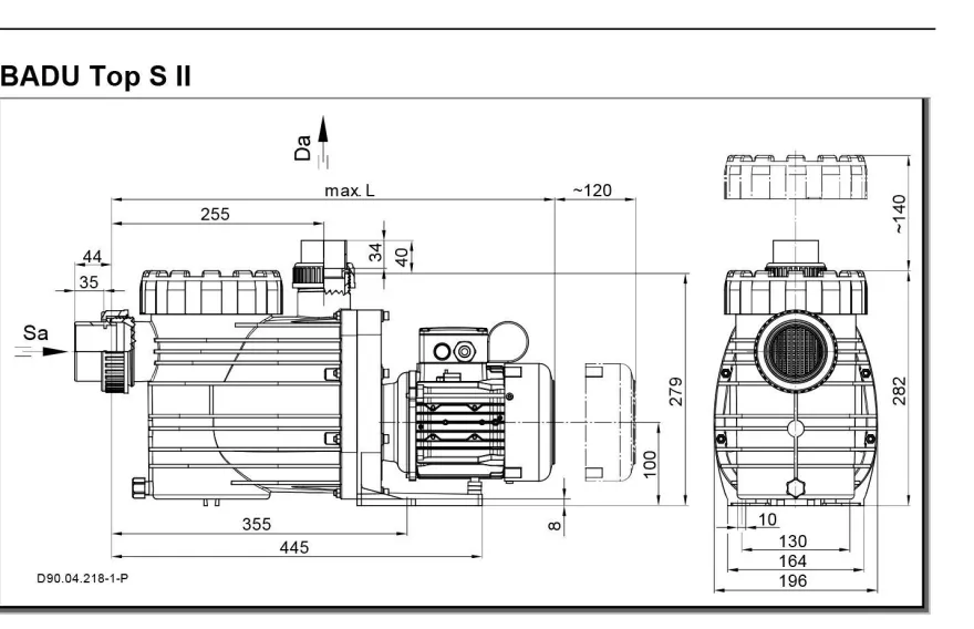 Pumpe Filterpumpe Super Pump Top S II 8 von Speck mit 8m³/ h