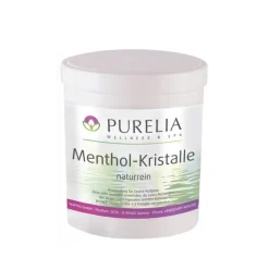 Purelia Mentholkristalle 250g naturrein Menthol Kristalle für Sauna Aufguss