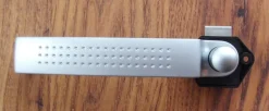 Push Lock Schloss mini mit Griff silber matt Druckschloss Spezial Schlösser NEU