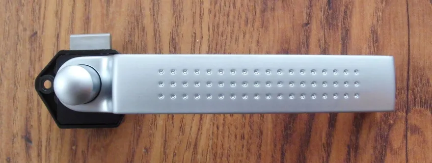 Push Lock Schloss mini mit Griff silber matt Druckschloss Spezial Schlösser NEU