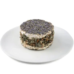 Puur Pauze Reisscheiben Kräcker für Kaninchen und Nager 1 Stück Lavendel | Erdbeerbla
