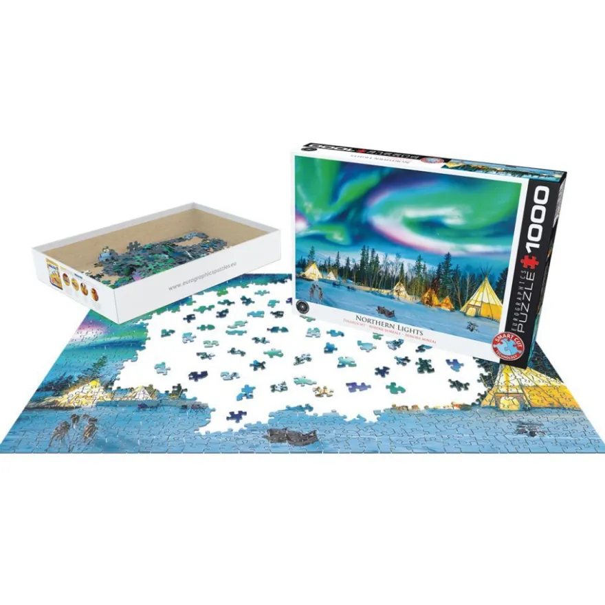 Puzzle - Nordlicht - Yellowknife - 1000 Teile