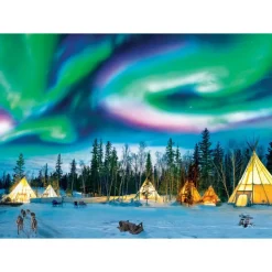 Puzzle - Nordlicht - Yellowknife - 1000 Teile