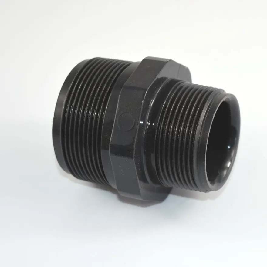 PVC - U Doppelnippel reduziert AG 2