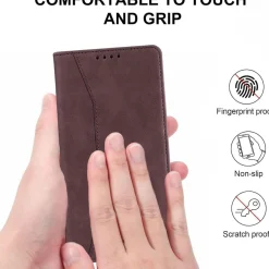QHOHQ Handyhülle für Samsung Galaxy A56/A36 5G, Flip Case in Lederoptik