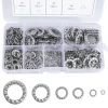 QIMEI-SHOP Sicherungsscheiben Innenzahn Edelstahl M3-M12 Sortiment Set 270 Stück
