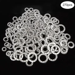 QIMEI-SHOP Sicherungsscheiben Innenzahn Edelstahl M3-M12 Sortiment Set 270 Stück