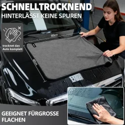 Qiusmart Mikrofasertücher 3er-Set - Schnelltrocknend, extrem saugstark