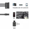Q59 Motherboard ATX mini 4pin auf 2x SATA SSD Stromkabel Festplatte für Lenovo