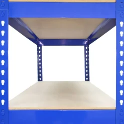 Q-Rax Lagerregal Garagenregal Werkstattregal Stahlregal Kellerregal 120cm B Blau