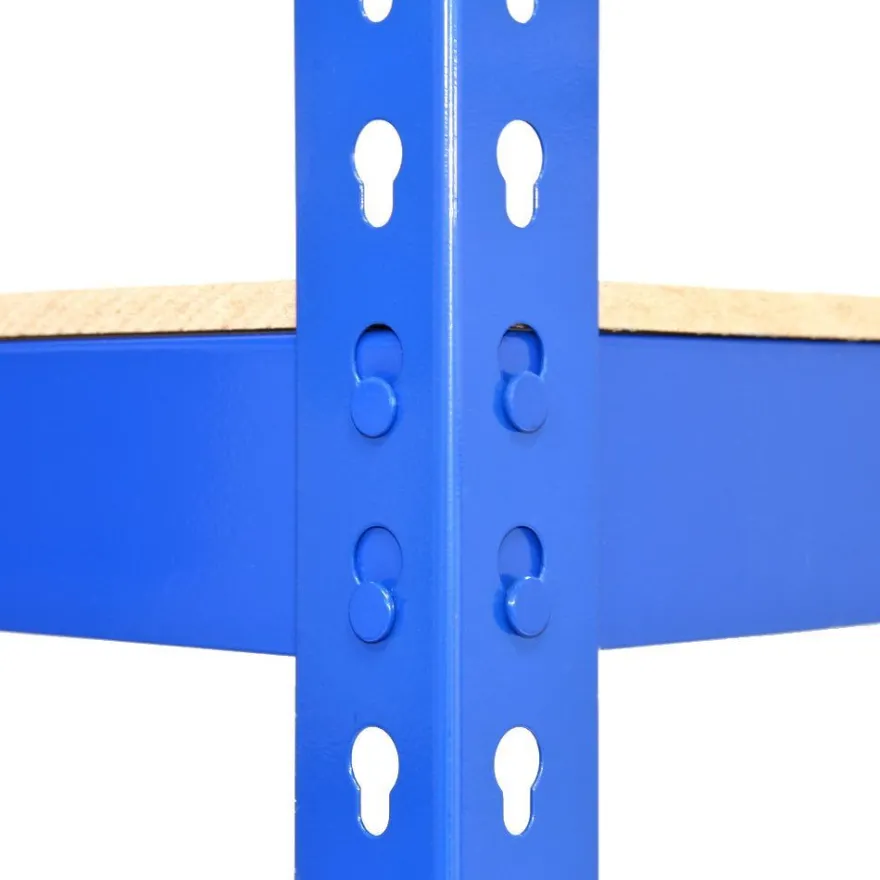 Q-Rax Lagerregal Garagenregal Werkstattregal Stahlregal Kellerregal 120cm B Blau