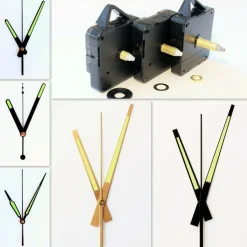Quarz Uhrwerk lautlos geräuschlos fluoreszierende Leuchtende Zeiger set TOP #1