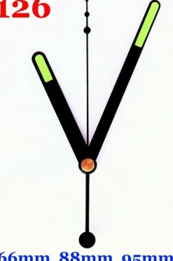 Quarz Uhrwerk lautlos geräuschlos fluoreszierende Leuchtende Zeiger set TOP #1