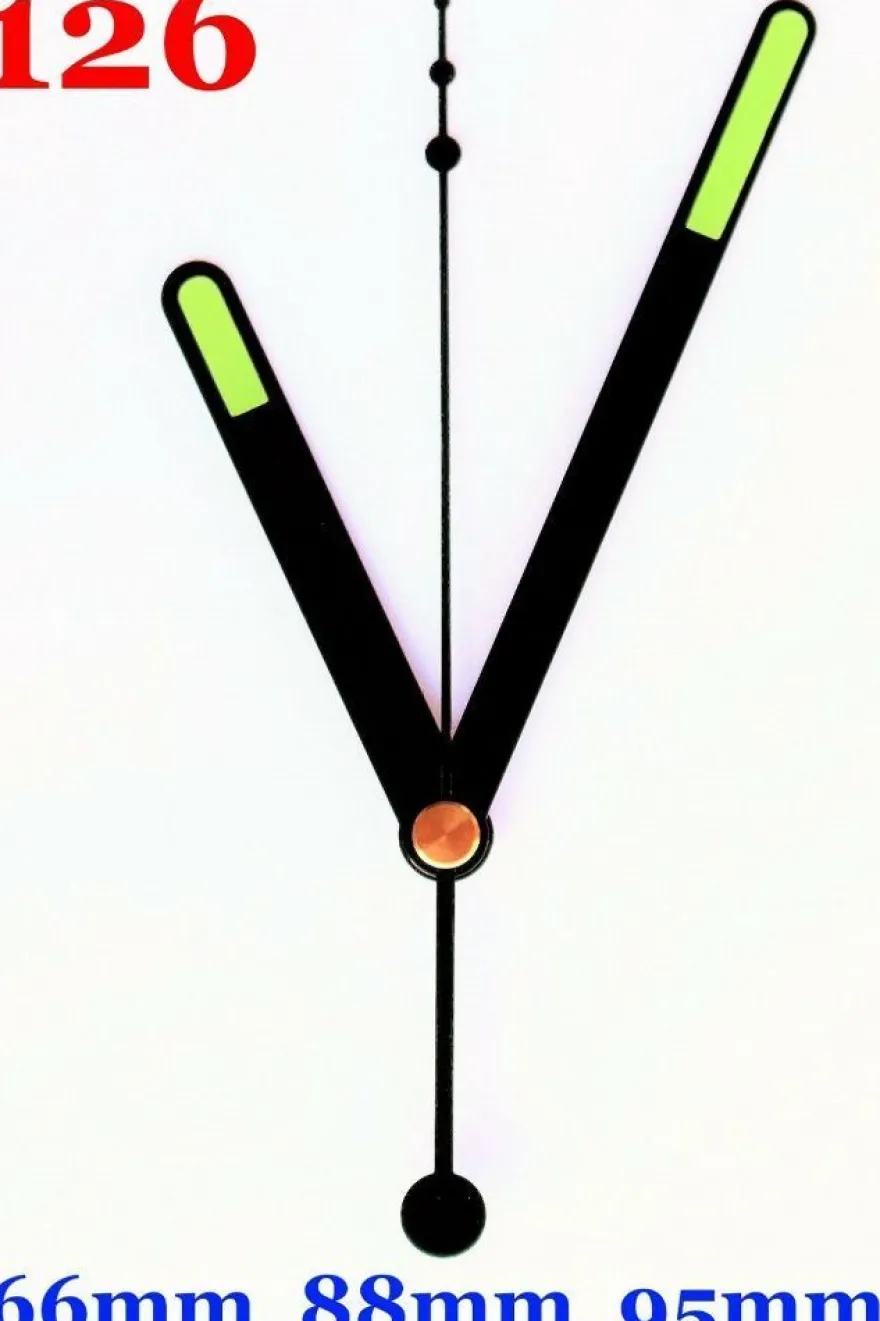 Quarz Uhrwerk lautlos geräuschlos fluoreszierende Leuchtende Zeiger set TOP #1