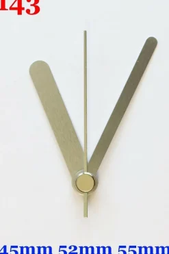 Quarz Uhrwerk Mechanismus lautlos geräuschlos Uhrzeiger Zeiger kurz lang SILBER