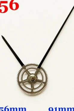 Quarz Uhrwerk Mechanismus lautlos geräuschlos Uhrzeiger Zeiger kurz lang SILBER