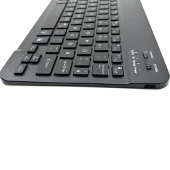 QWERTZ Bluetooth-Tastatur beleuchtet Keyboard für iPad Android & Windows Tablets