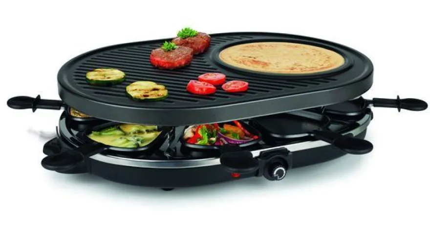 Raclette-Party-Grill für 8 Personen Tischgrill Raclettegrill Partygrill