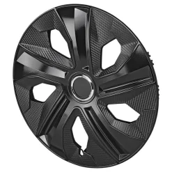 Radblenden-Set Moon Ring Carbon Schwarz 14 Zoll 4 Stück im Displaykarton