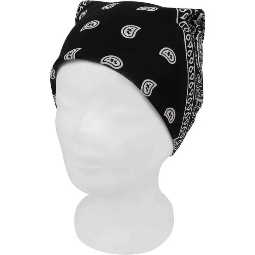 rainbow Bandana Kopftuch Paisley schwarz