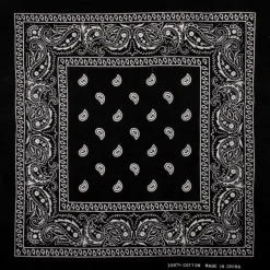 rainbow Bandana Kopftuch Paisley schwarz