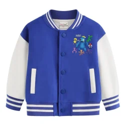 Rainbow Friends Baseballjacke Kinder Preppy Jacke Blue Green Red Sportjacke Mantel