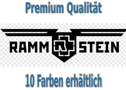 Rammstein Schriftflagge Aufkleber Auto Bike Glas Tuning Styling 8 XL ca.60x12cm