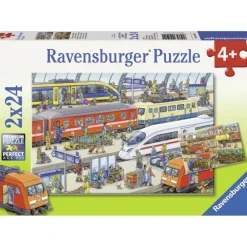 Ravensburger Besetztes Bahnhofspuzzle 2x24 Teile