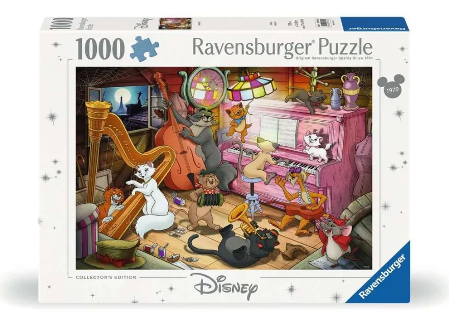 Ravensburger, Disney Aristocats, 1000 Teile Puzzle, Größe 70 x 50 cm