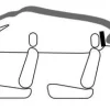 Rücksitz- Windschott BMW 1 E88