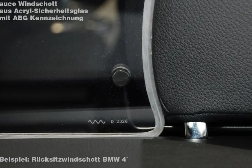 Rücksitz- Windschott BMW 1 E88