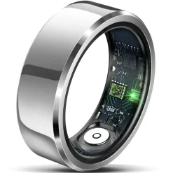 React Smart Ring Hell, Silber - 9
