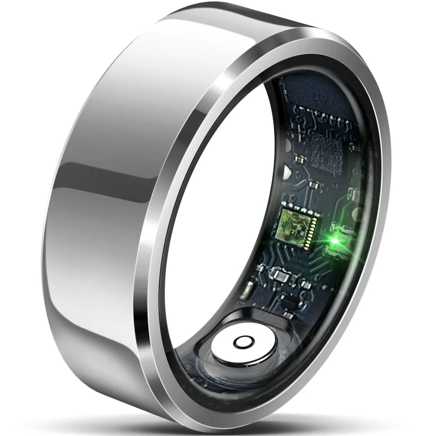 React Smart Ring Hell, Silber - 9
