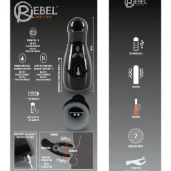 Rebel Masturbator mit Vibration Heizfunktion Auf-und-Ab-Bewegung Männer Sex-Toy